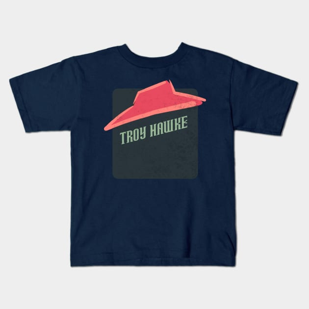 troy hawke Kids T-Shirt by Bike Ilustrada